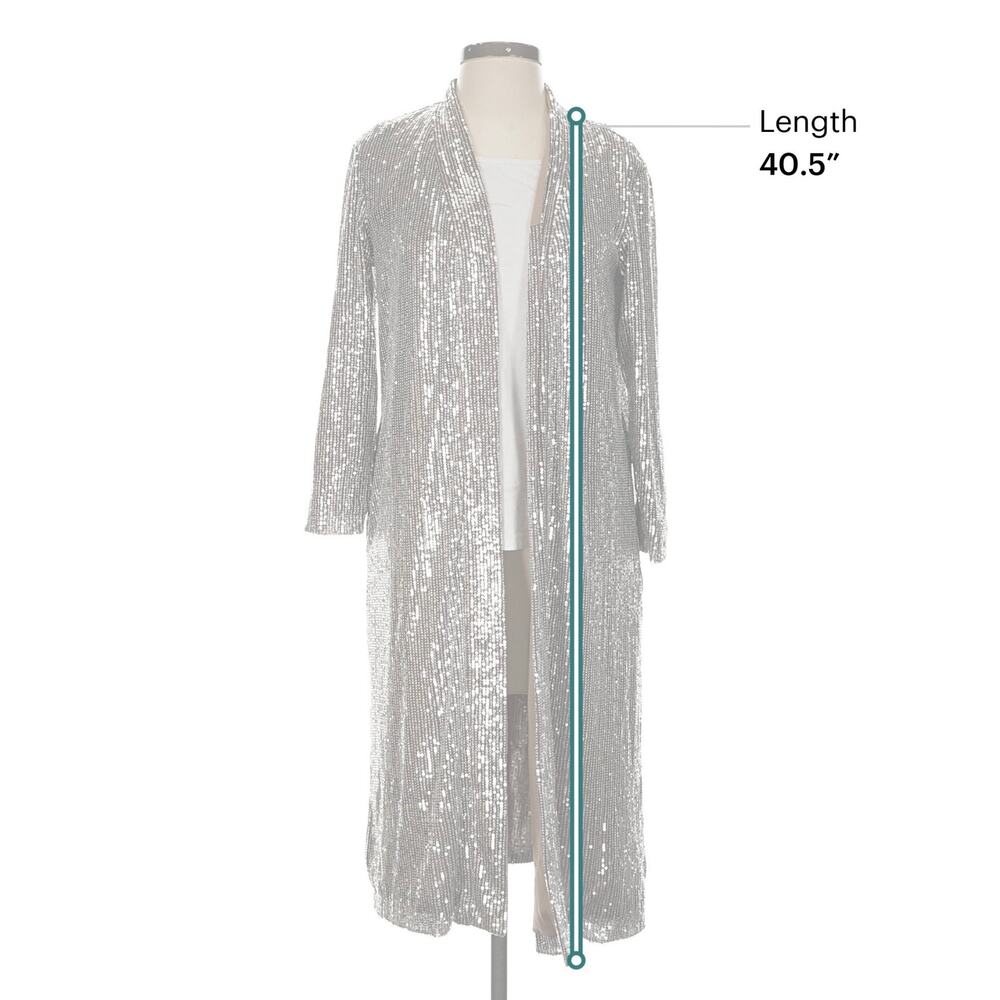 Mare Mare x Anthropologie Sequin Long Sleeve Duster Sz. XS - Picture 4 of 6